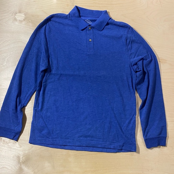 St. John's Bay Classic Blue Polo Shirt Medium (QJ) - Picture 2 of 6